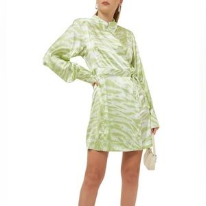 GANNI Zebra Mini Dress